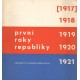 První roky republiky 
