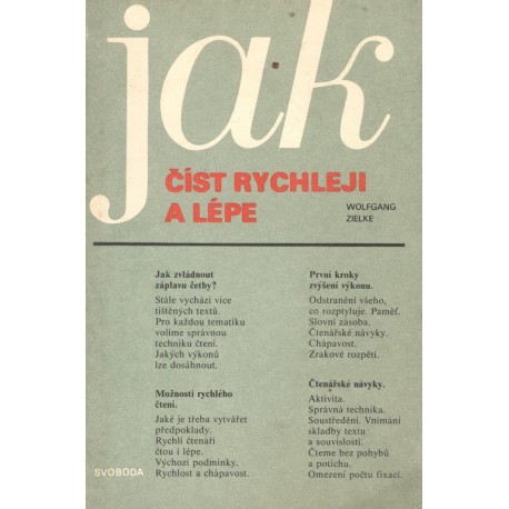 Zielke, W.: Jak číst rychleji a lépe 