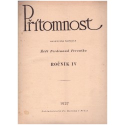 Peorutka, F. (red.): Přítomnost, roč. IV., 1927