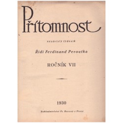 Peroutka, F. (red.): Přítomnost, roč. VII., 1930