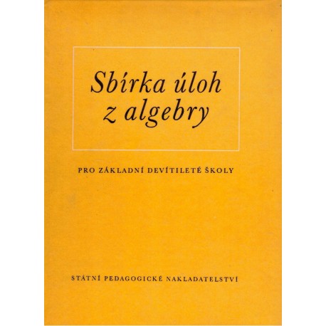 Kindl, K.: Sbírka úloh z algebry
