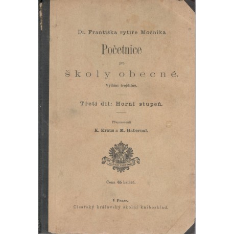 Kol.: Početnice pro školy obecné, třetí díl: horní stupeň