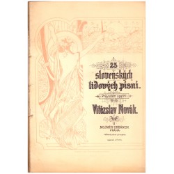 Novák, V.: 25 slovenských lidových písní (klavír a zpěv)