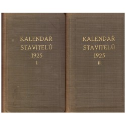 Vilímkův kalendář československých stavitelů na rok 1925 I. a II.