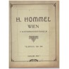 H. Hommel Wien. Werkzeuggeschäft, Werkzeuge- und Maschinfabrikation 1906/7 (katalog)