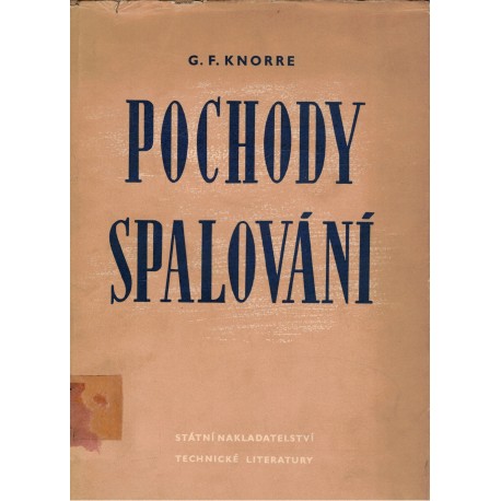 Knorre, G. F.: Pochody spalování