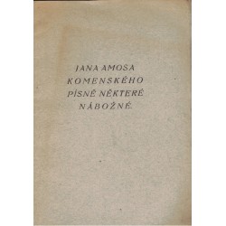 Komenský, J. A.: Písně některé nábožné