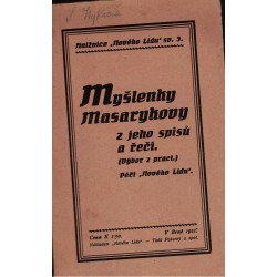 Myšlenky Masarykovy z jeho spisů a řečí