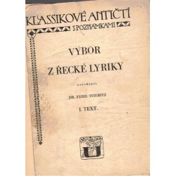 Výbor z řecké lyriky I. Text
