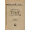 Říha, J.: Vybrané části z Dialogů Platonových. Text. Svazek II.