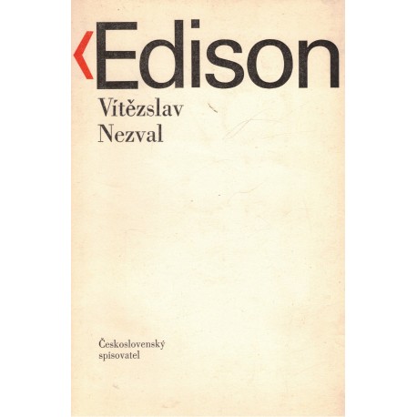 Nezval, V.: Edison