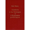 Marx, K.: Contribution à la Critique de l'Économie politique