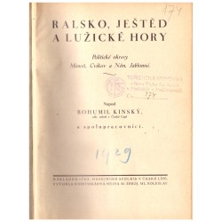 Kinský, B. a kol.: Ralsko, Ještěd a Lužické hory
