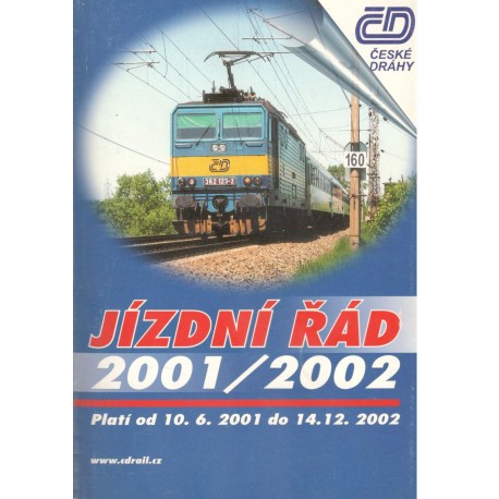 České dráhy: Jízdní řád 2001/2002