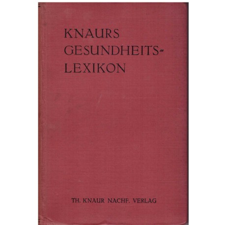 Knaurs Gesundheits-Lexikon